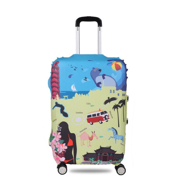 OKOKC Thicker Travel Luggage Suitcase Protective Cover for Trunk Case Apply to 19''-32'' Suitcase Cover Elastic Perfectly