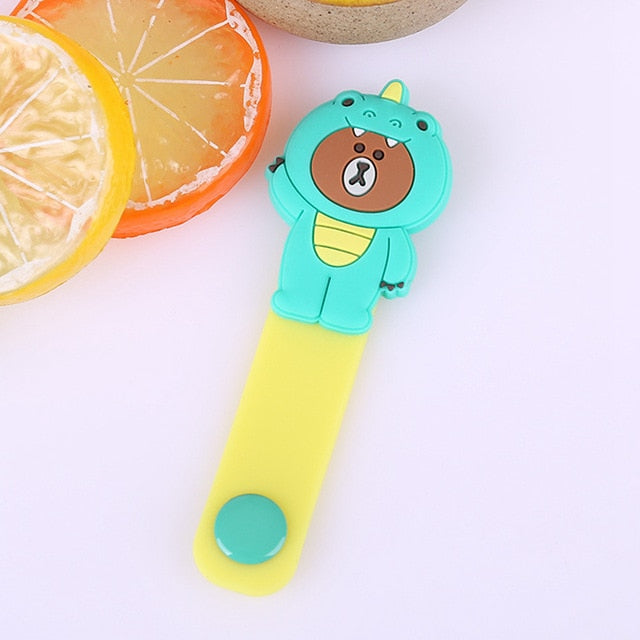 Cartoon Brown Bear Silica Gel Cable Winder Earphone Protector USB Unisex Phone Holder Accessory Organizers Travel Accessories