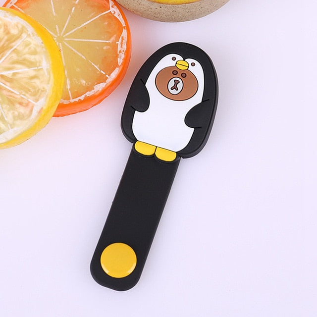 Cartoon Brown Bear Silica Gel Cable Winder Earphone Protector USB Unisex Phone Holder Accessory Organizers Travel Accessories