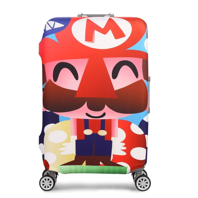 HMUNII Elastic Luggage Protective Cover For 19-32 inch Trolley Suitcase Protect Dust Bag Case Child Cartoon Travel Accessories