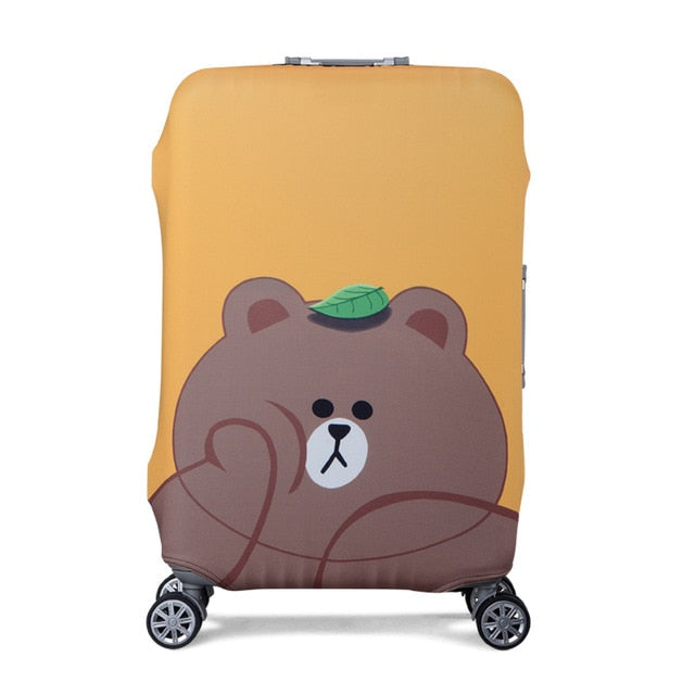 HMUNII Elastic Luggage Protective Cover For 19-32 inch Trolley Suitcase Protect Dust Bag Case Child Cartoon Travel Accessories