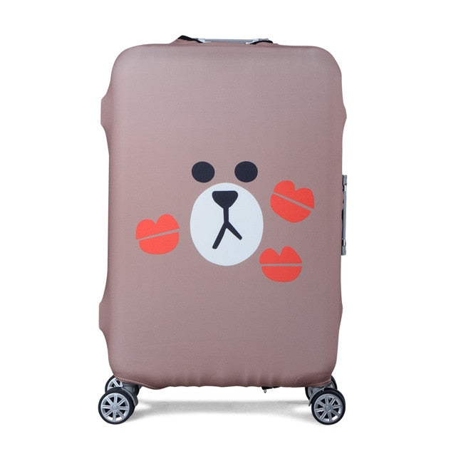 HMUNII Elastic Luggage Protective Cover For 19-32 inch Trolley Suitcase Protect Dust Bag Case Child Cartoon Travel Accessories