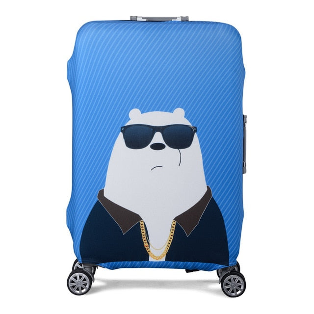 HMUNII Elastic Luggage Protective Cover For 19-32 inch Trolley Suitcase Protect Dust Bag Case Child Cartoon Travel Accessories