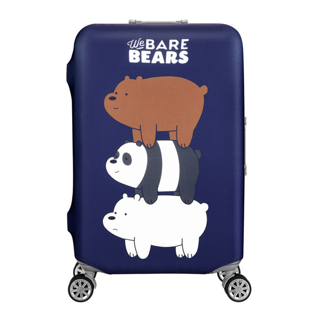 HMUNII Elastic Luggage Protective Cover For 19-32 inch Trolley Suitcase Protect Dust Bag Case Child Cartoon Travel Accessories