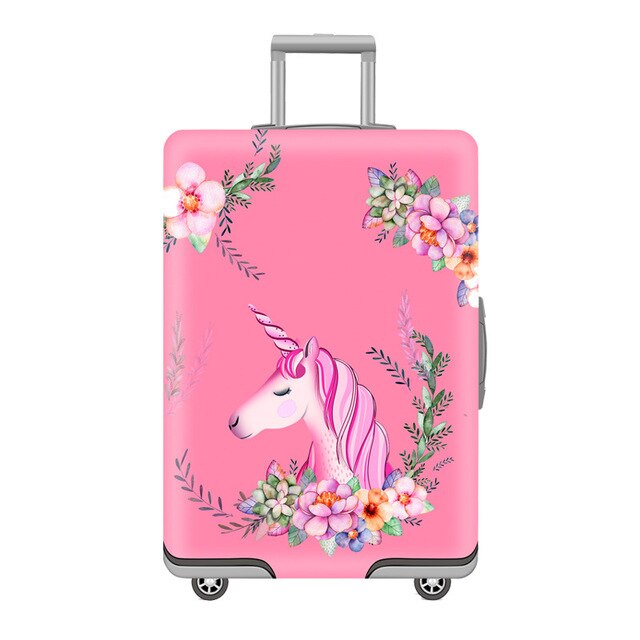 Elastic Travel Luggage Cover Dustproof Protective Travel Suitcase Cover For 18-32 Inch Trolley Bag Case Luggage Accessories