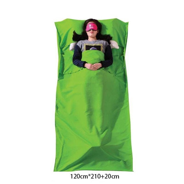 Ultralight Outdoor Sleeping Bag Liner Portable Cotton Sleeping Bags Camping Travel Healthy Camping Hiking YHSD01