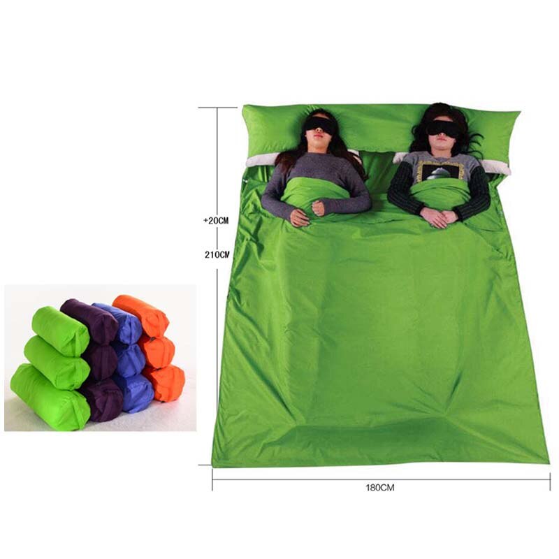 Ultralight Outdoor Sleeping Bag Liner Portable Cotton Sleeping Bags Camping Travel Healthy Camping Hiking YHSD01