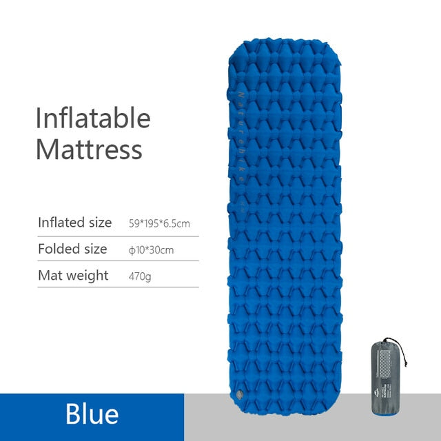 Naturehike Outdoor Inflatable Camping Mat Ultralight Sleeping Pad Mattress with waterproof air bag for Travel Camping Tent Pads