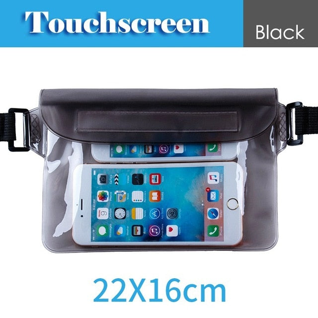 Waterproof Drift Diving Swimming Bag Underwater Dry Shoulder Waist Pack Bag Pocket Pouch for iphone 7 8 XR Xs case cover/camera