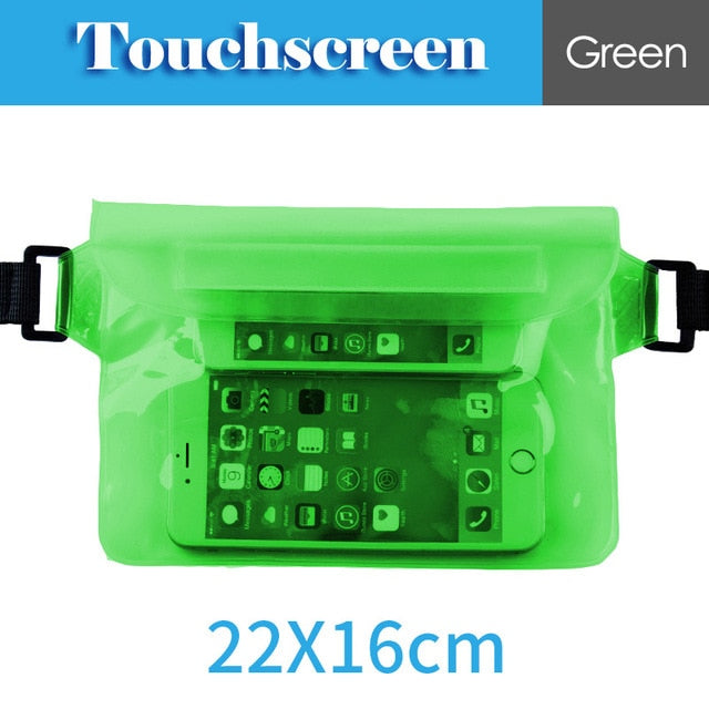 Waterproof Drift Diving Swimming Bag Underwater Dry Shoulder Waist Pack Bag Pocket Pouch for iphone 7 8 XR Xs case cover/camera