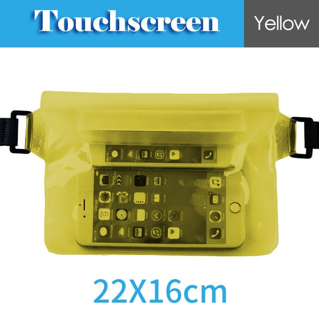 Waterproof Drift Diving Swimming Bag Underwater Dry Shoulder Waist Pack Bag Pocket Pouch for iphone 7 8 XR Xs case cover/camera