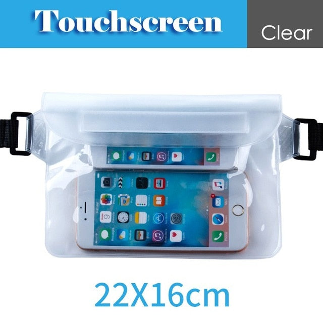 Waterproof Drift Diving Swimming Bag Underwater Dry Shoulder Waist Pack Bag Pocket Pouch for iphone 7 8 XR Xs case cover/camera