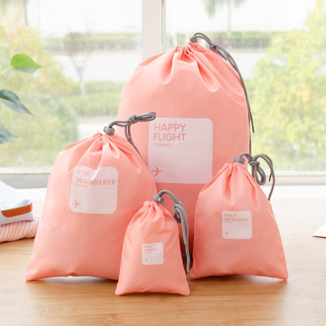2019 4pcs/lot Set Travel Accessories Men and Women Clothes Classified Organizers Packing Bags Shoes Bags Luggage Bag Wholesale
